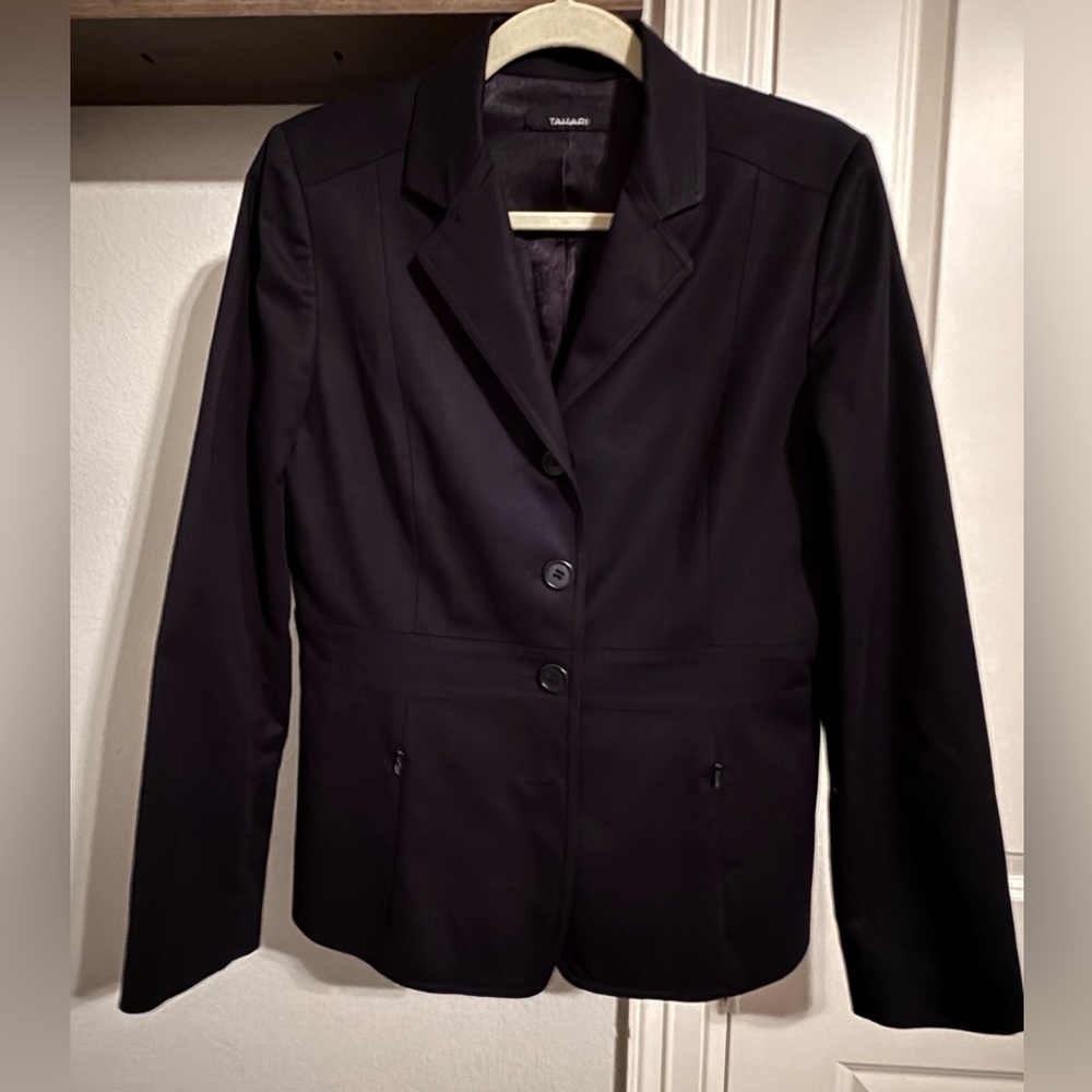 Tahari Women's Dark Blazer Jacket